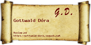 Gottwald Dóra névjegykártya