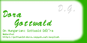 dora gottwald business card